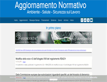Tablet Screenshot of aggiornamentonormativo.com